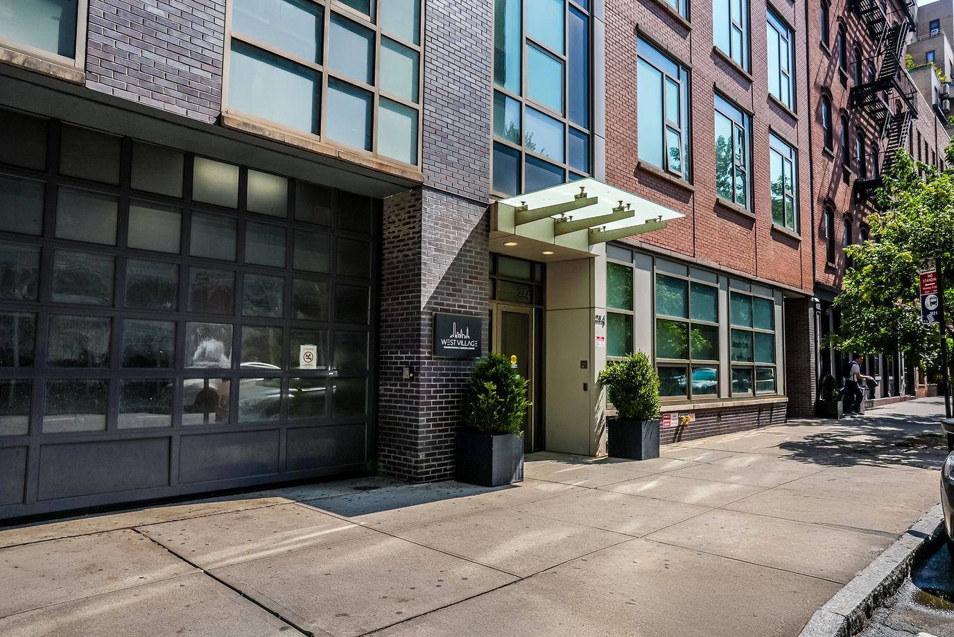 Exterior view of a modern nursing facility entrance
