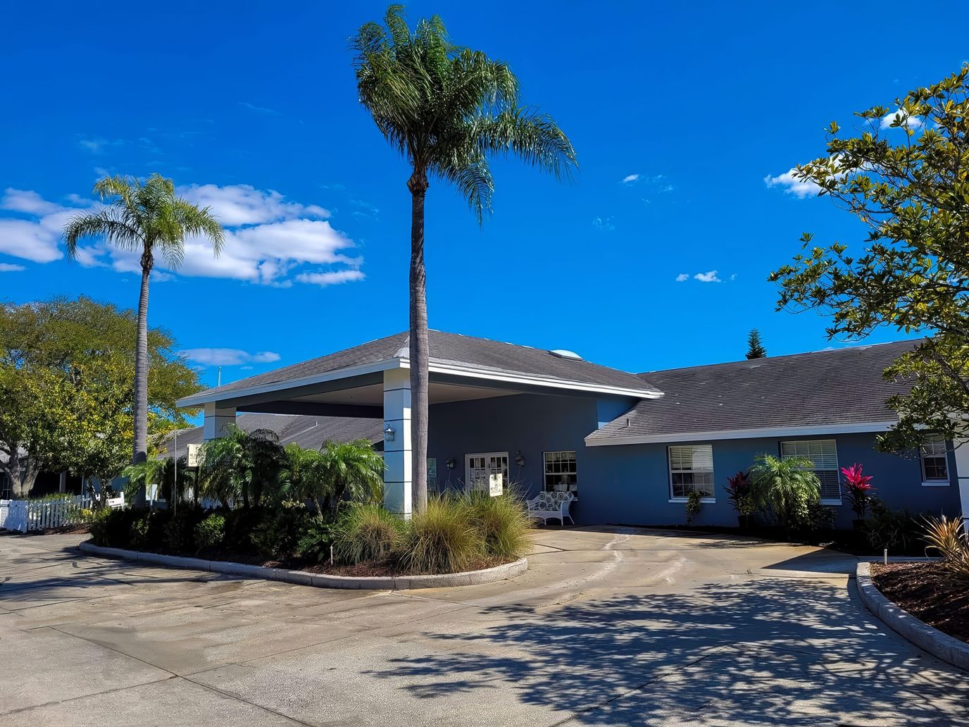 Exterior view of Sweet Water at Largo with palm trees