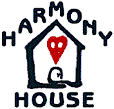 The Harmony House, nursing home — Colorful logo of Harmony House with heart symbol