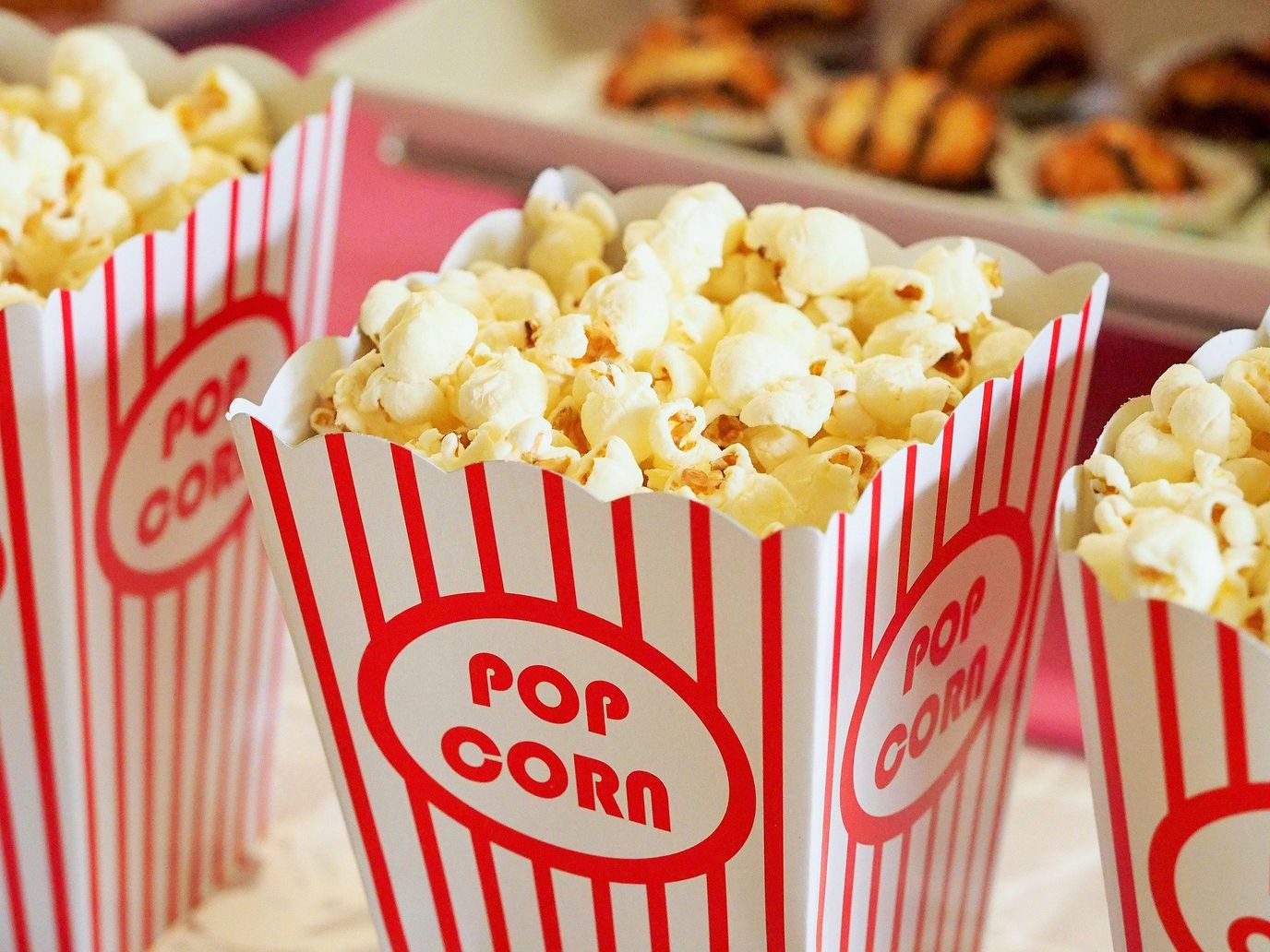 The Madison Assisted Living, Inc, assisted living in Madison, GA — Popcorn in striped containers for a social event
