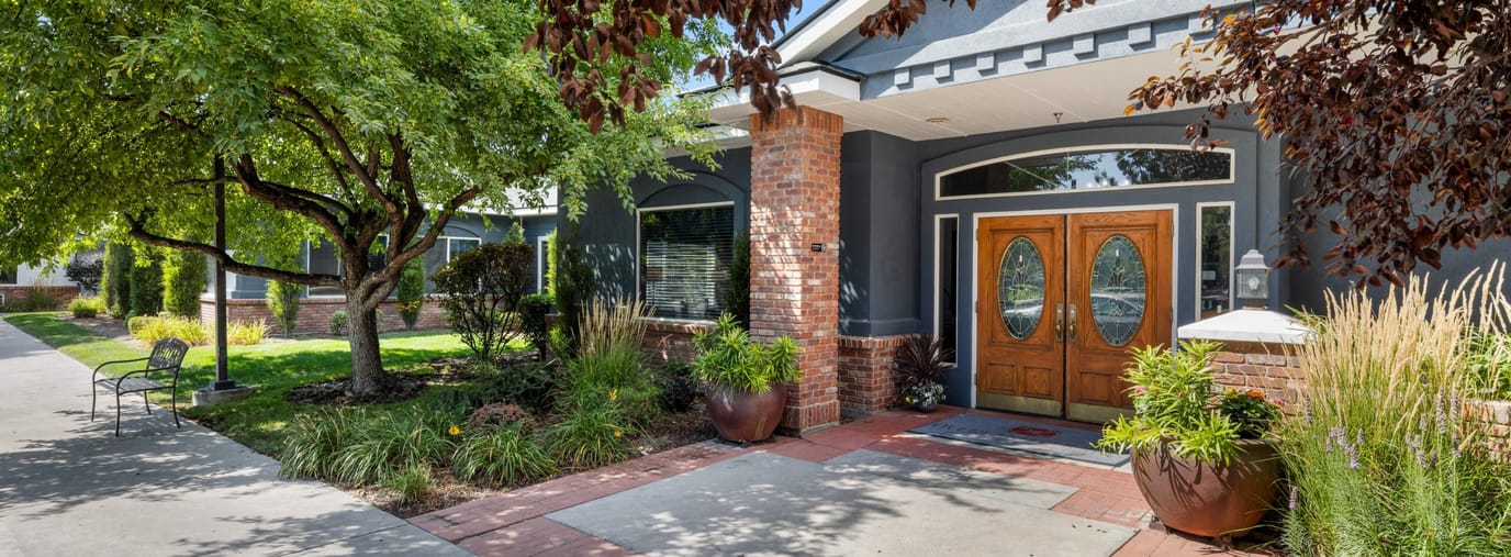 Exterior view of the Overland Court Generations entrance
