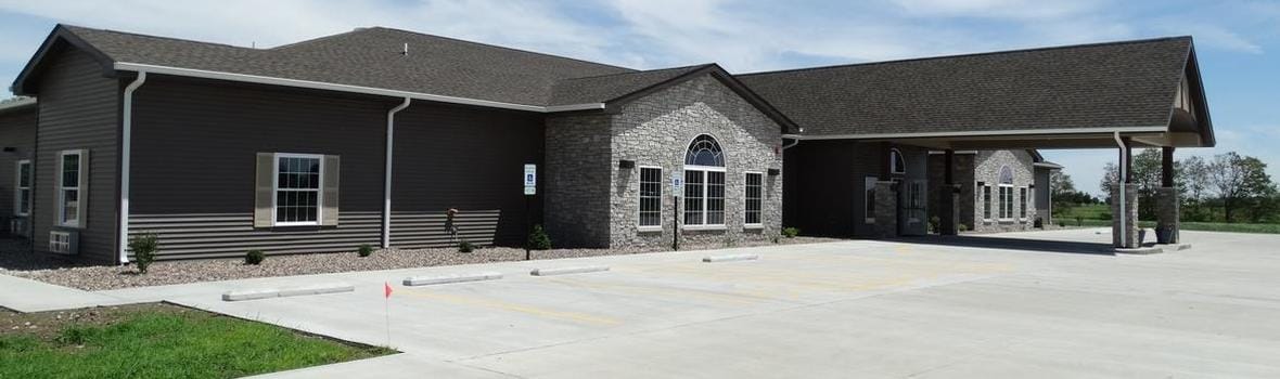 Exterior view of Country Lane Memory Care facility