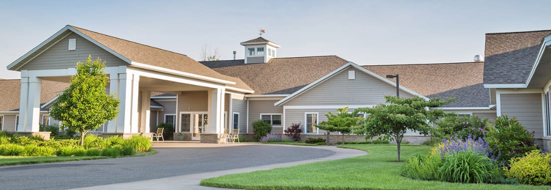 Front exterior view of a senior living facility
