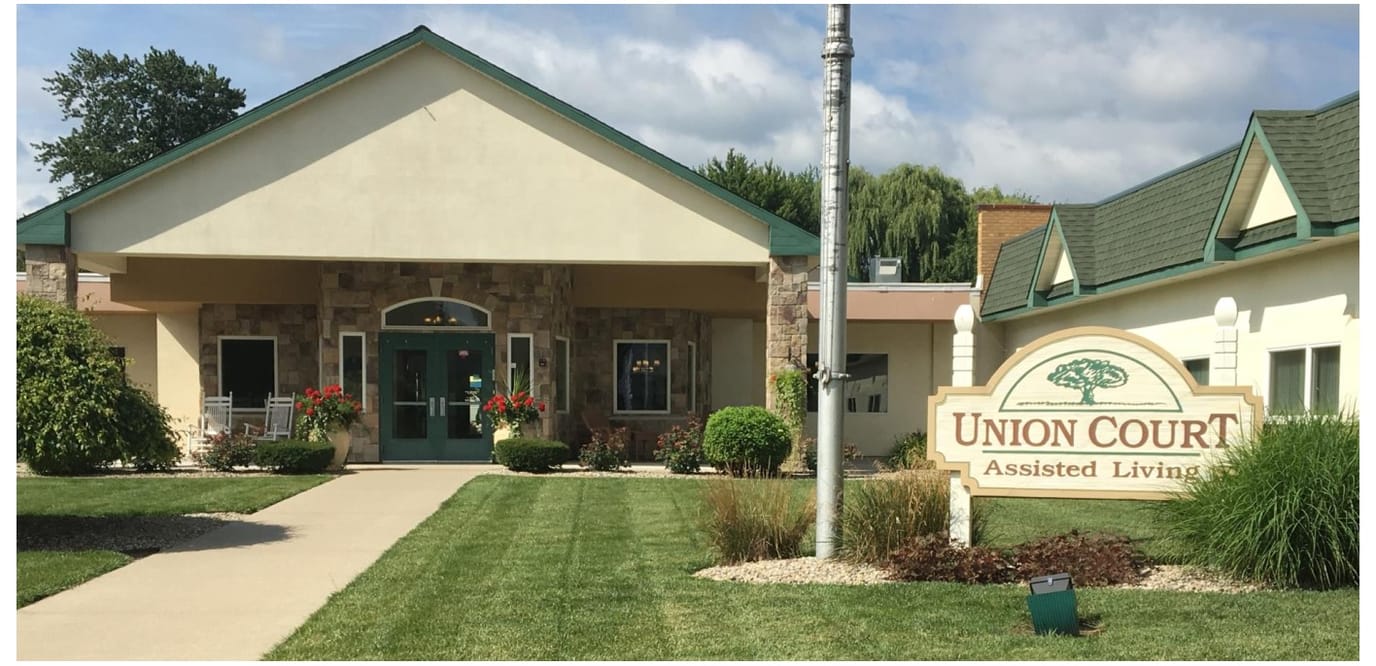 Exterior view of Union Court Assisted Living facility