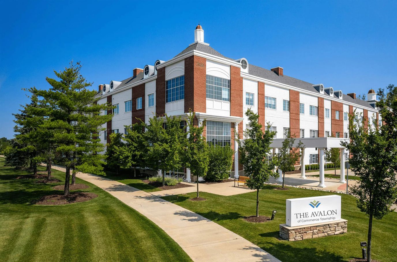 Exterior view of The Avalon of Commerce Township