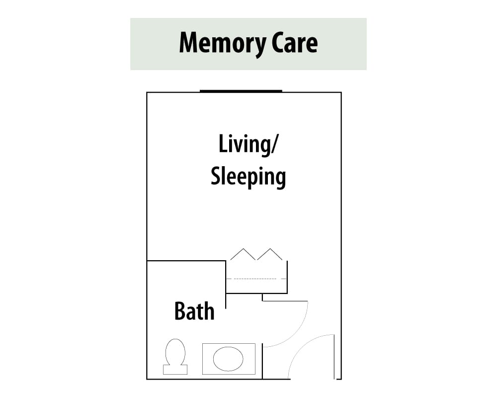 Floor plan for Memory Care unit