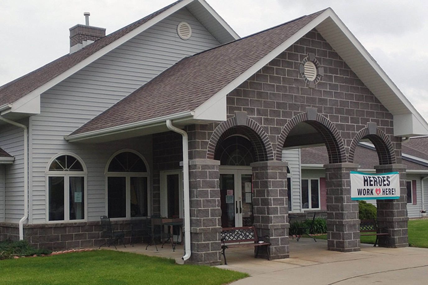 Exterior view of the facility entrance.