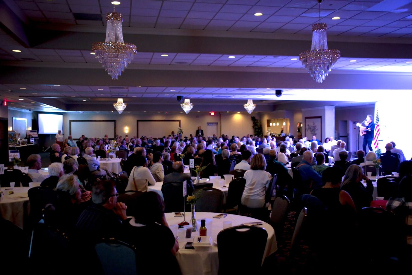 Large gathering of people at a community event