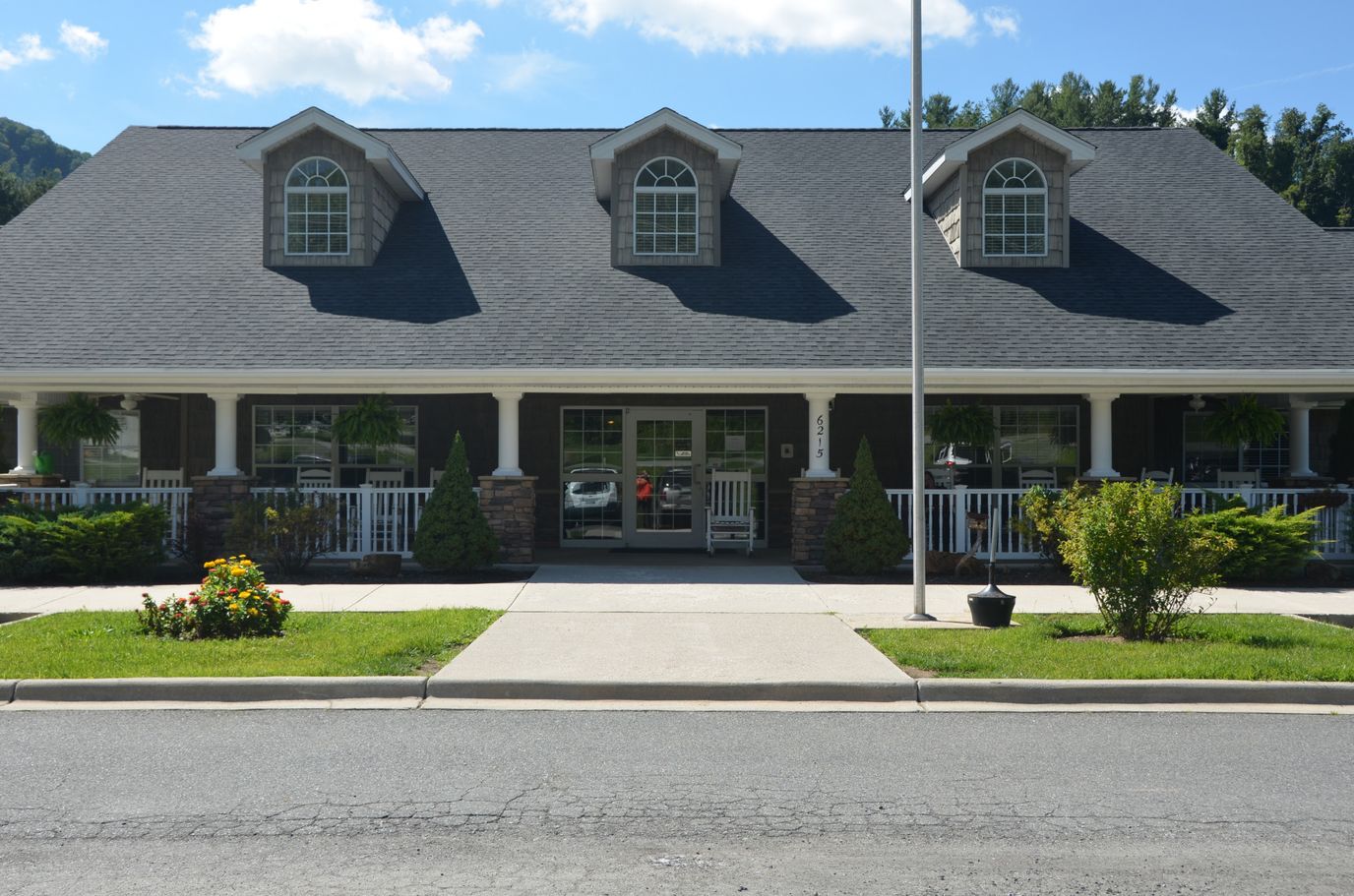 Exterior view of Cranberry House with front entrance