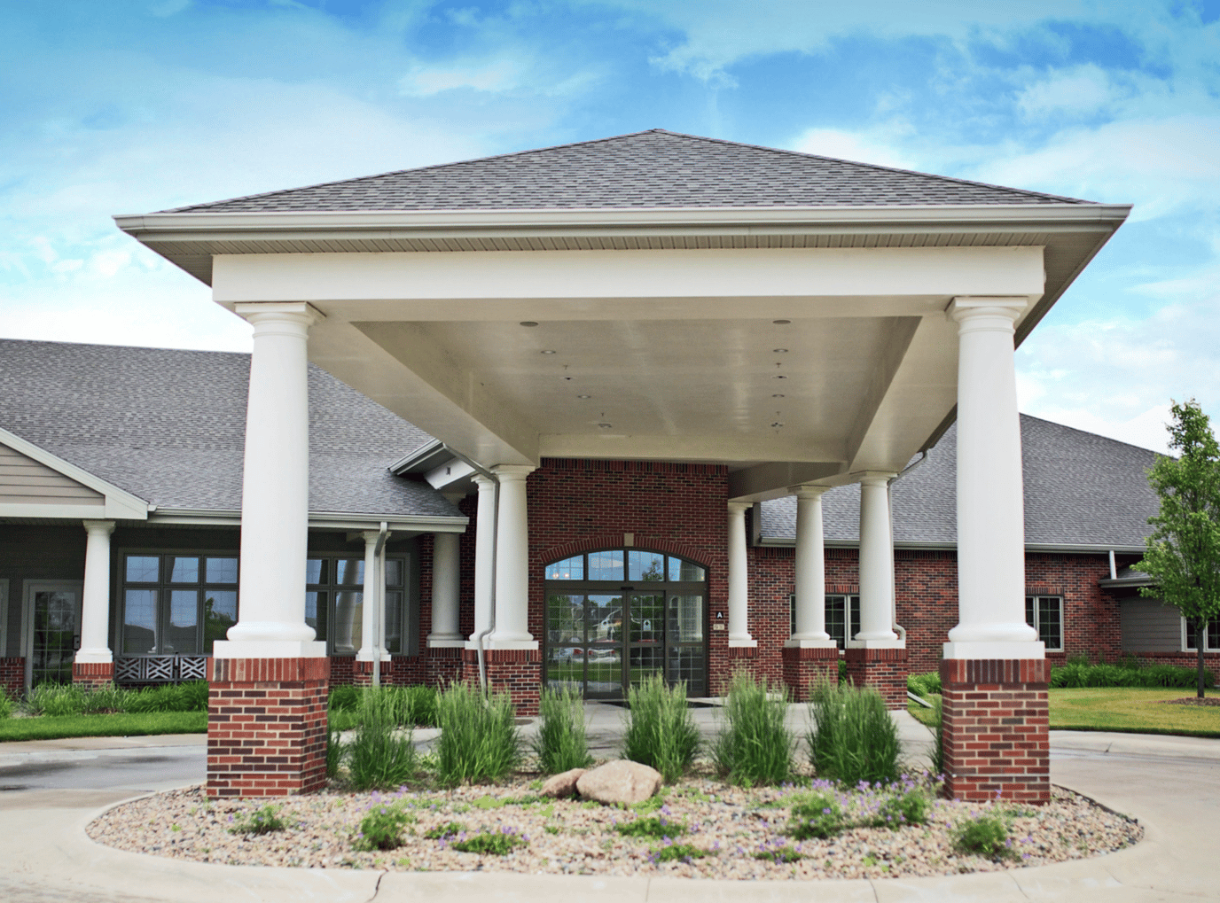 Entrance of Nye Legacy Health & Rehabilitation Center