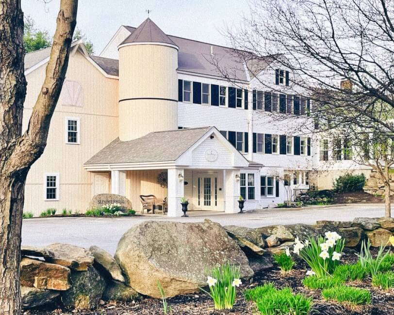 Exterior view of Spring Village at Summerhill facility