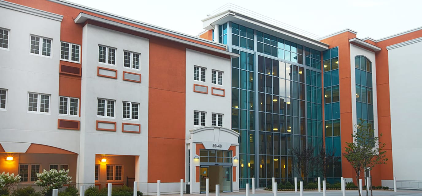 Exterior view of Jamaica Hospital Nursing Home