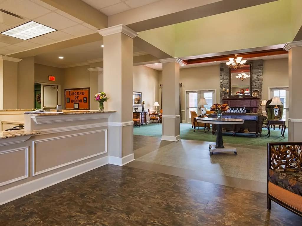 Interior view of a welcoming lobby area