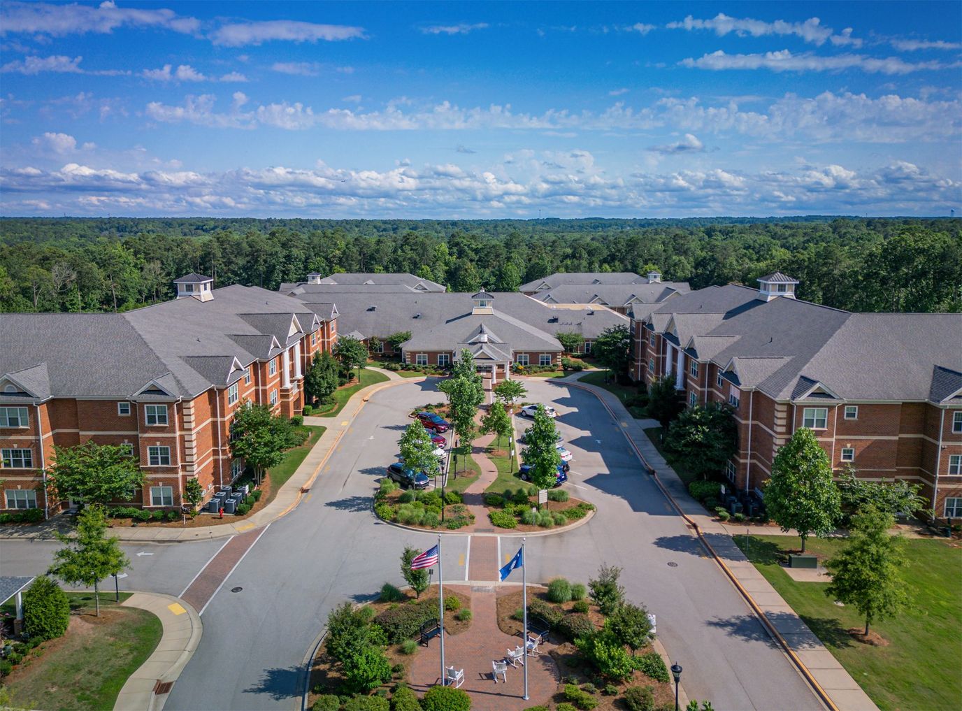 Aerial view of the Retreat at Wellmore of Lexington campus
