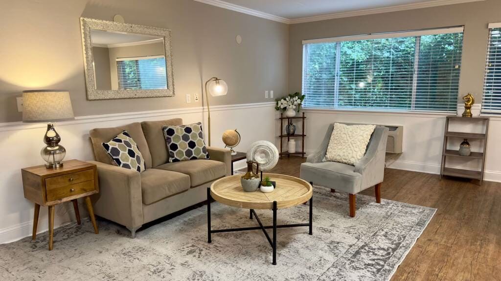 Cozy common area with comfortable seating and natural light