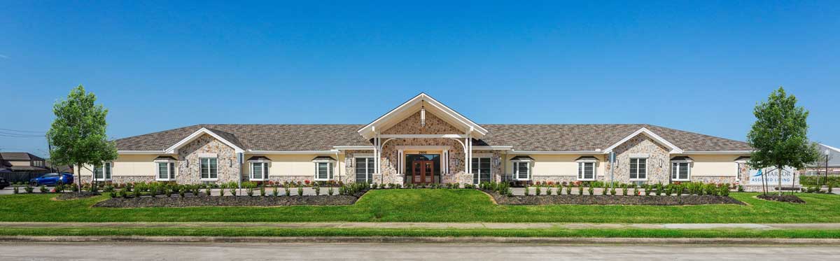 Exterior view of The Harbor Assisted Living facility