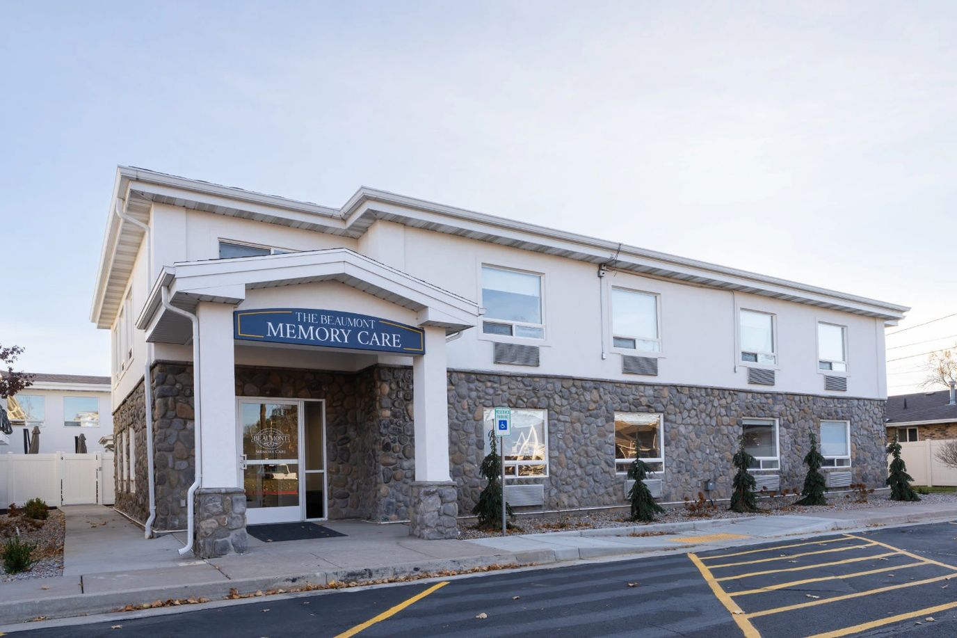 Exterior view of The Beaumont Memory Care facility
