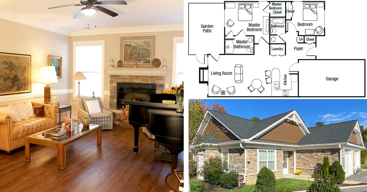 Manorhouse Assisted Living & Memory Care, assisted living in Richmond, VA — Senior living facility interior with furniture and layout plans