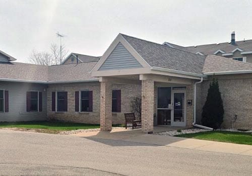 Exterior view of Emerald Ridge facility entrance