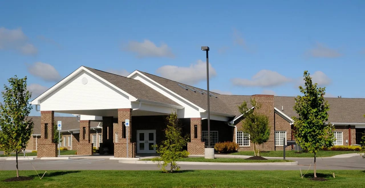 Exterior view of Brooke Knoll Village facility