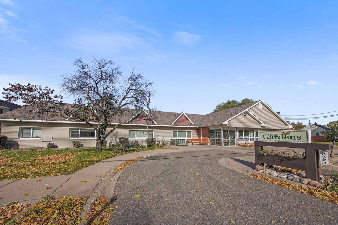 Exterior view of Osseo Gardens Assisted Living facility