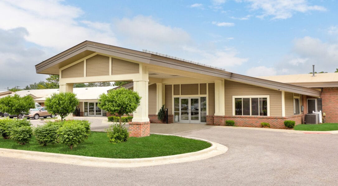 Front view of the Adira Nursing and Rehab facility