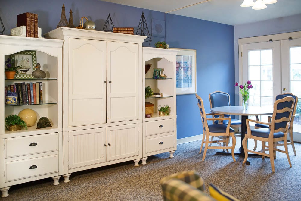 Cozy common area with seating and decor