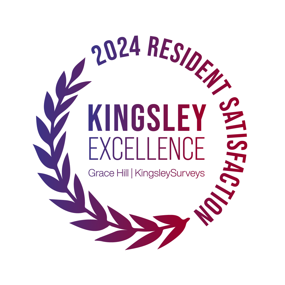 Recognition logo for resident satisfaction award
