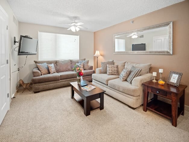 Cozy living room area with comfortable seating