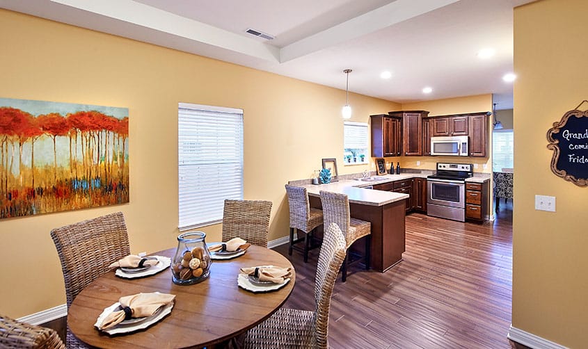 Interior common area of a senior living facility