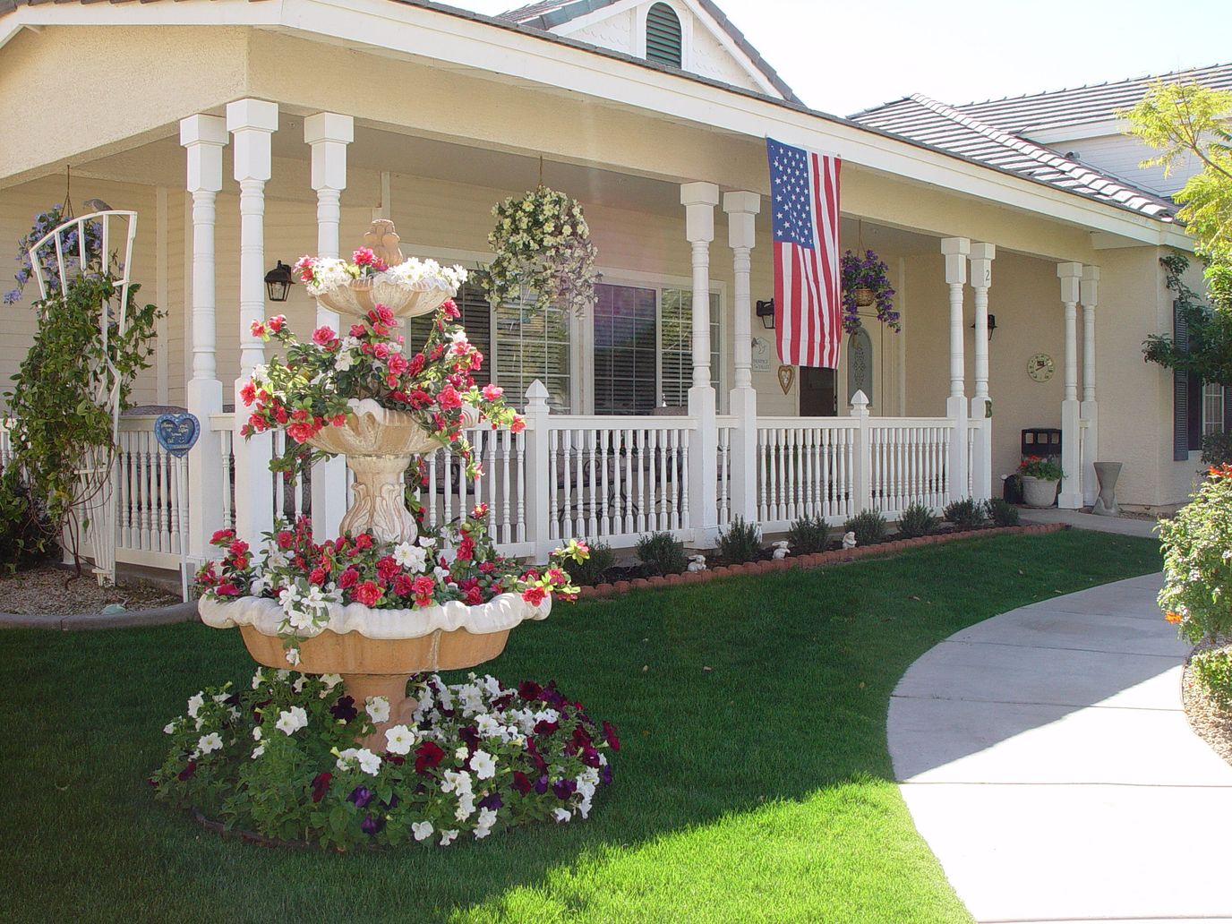 Outdoor view of a senior living facility with landscaping