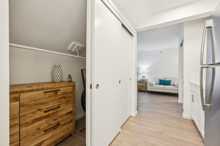 Modern interior view of a resident room