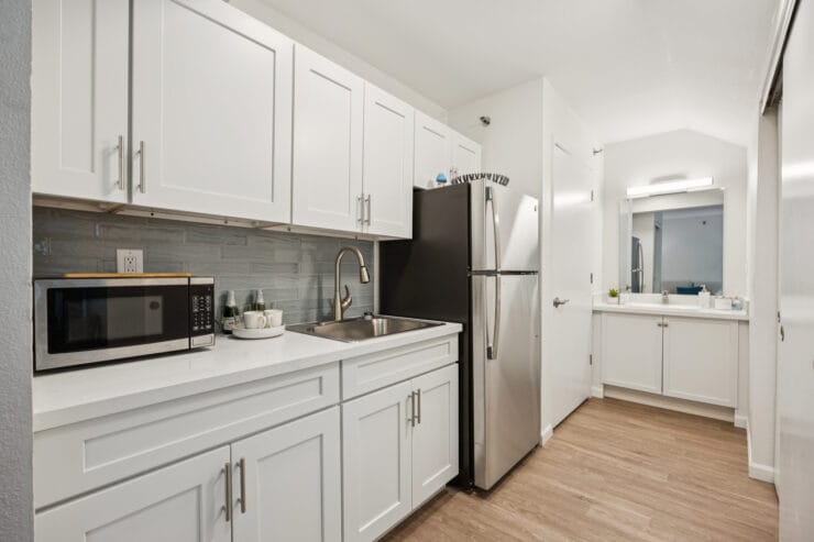 Bright and modern kitchen interior