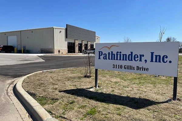 Exterior view of Pathfinder, Inc. building and sign