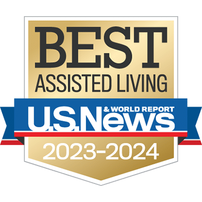 Award badge for assisted living excellence