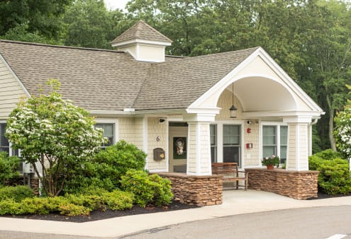 Front exterior of a senior living facility