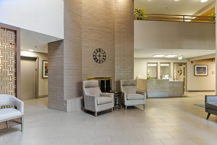 Welcoming lobby area with comfortable seating