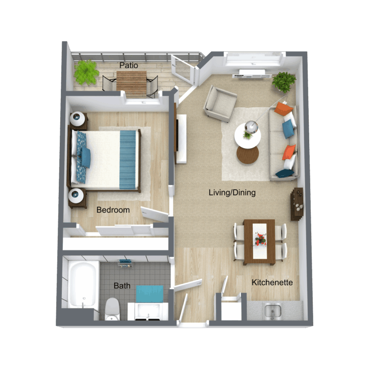 Floor plan showing living space layout.