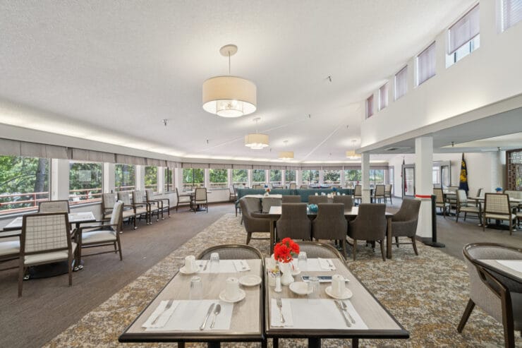 Dining room with tables and seating