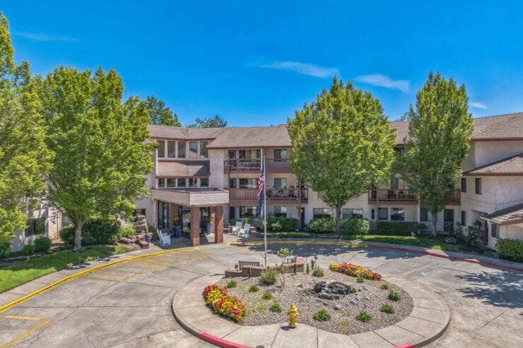 Exterior view of the assisted living facility