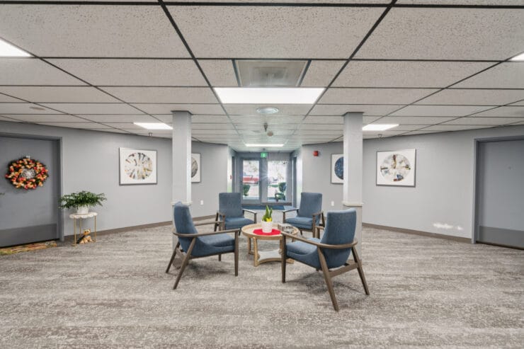 Interior common area with seating and decor