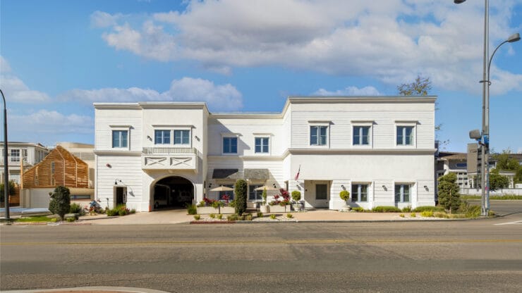 Exterior view of a senior living facility