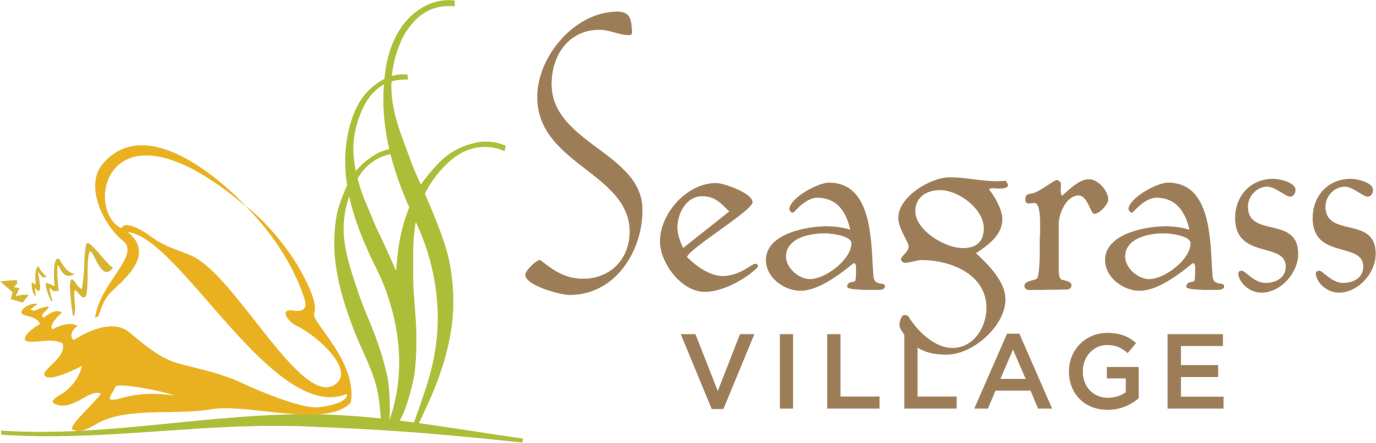 Seagrass Village logo with a stylized shell