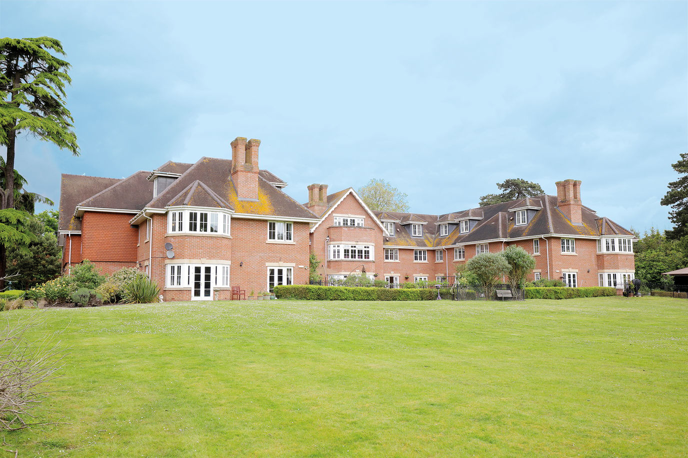 Exterior view of a residential care home building.