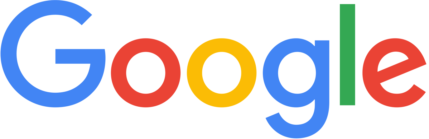 Google logo in multicolored letters