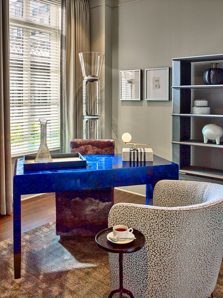 Stylish interior with modern furniture and decor