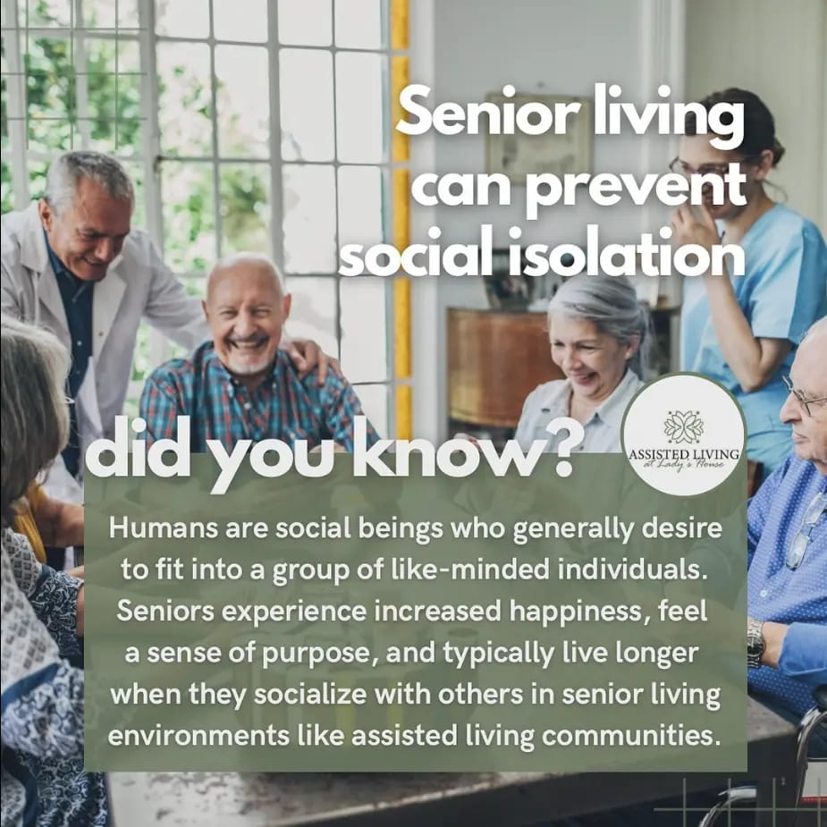 Residents engaging and smiling in a common area