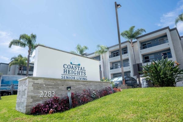 Exterior sign of Coastal Heights Senior Living
