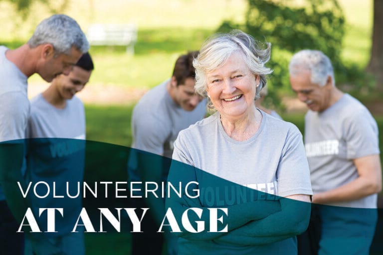 Group of volunteers outdoors, engaged in activity