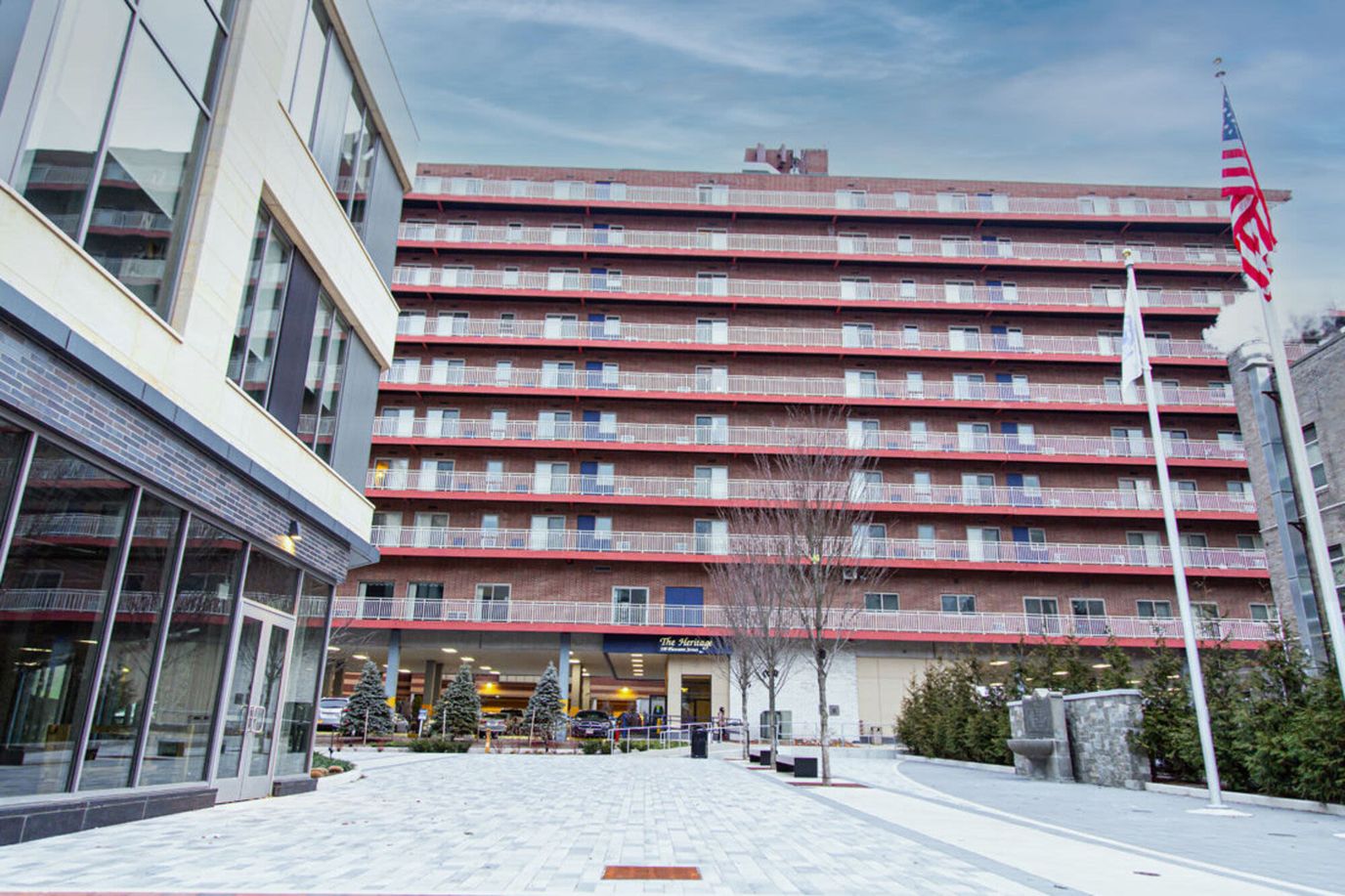 Exterior view of The Heritage Apartments building